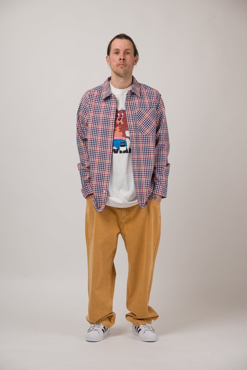 LOVIAH M PLAID LS BUTTON UP SHIRT - Boutique Homies