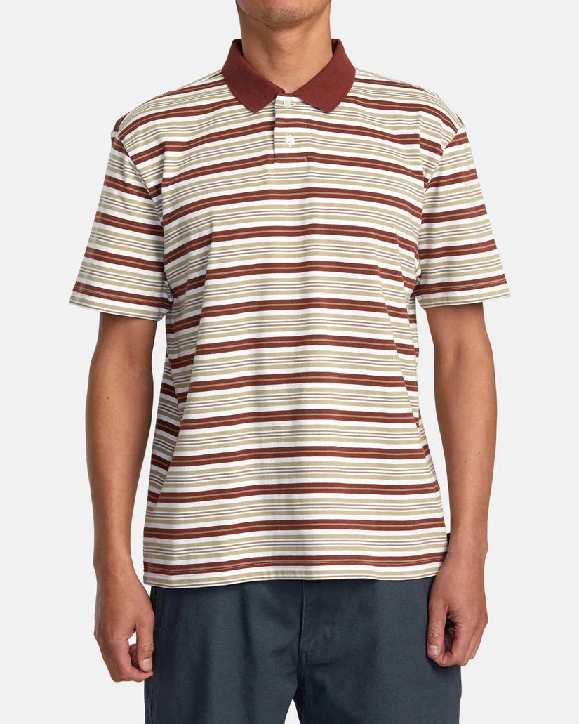 RVCA M UPTOWN STRIPE POLO SS - Boutique Homies