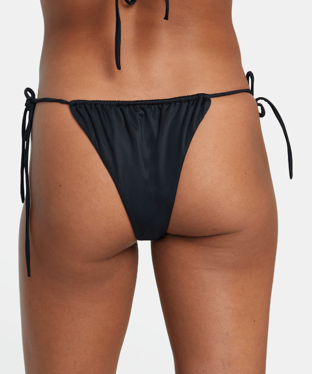 RVCA W SOLID TIE SKIMPY BIKINI BOTTOMS - Boutique Homies