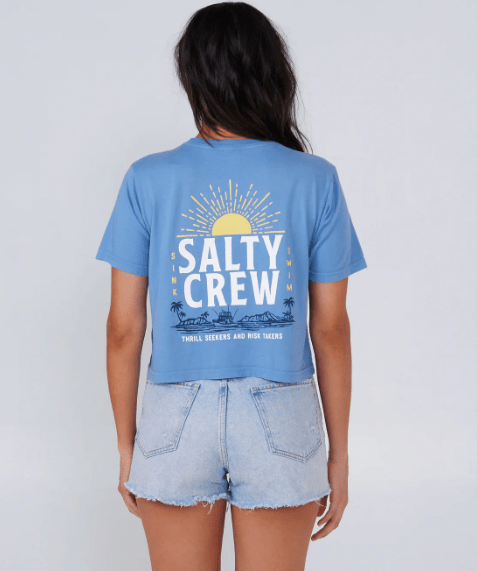 SALTY CREW W CRUISIN CROP TEE - Boutique Homies