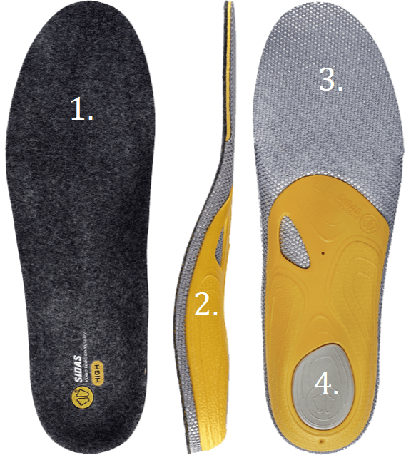SIDAS 3FEET MERINO HIGH INSOLES - Boutique Homies