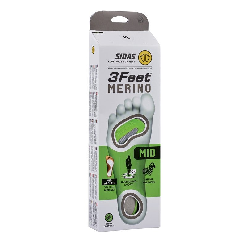 SIDAS 3FEET MERINO MID INSOLES - Boutique Homies
