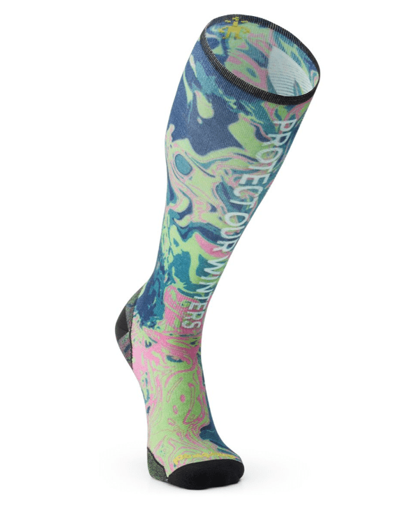 SMARTWOOL M SKI ZERO CUSHION POW PRINT OTC SOCKS - Boutique Homies